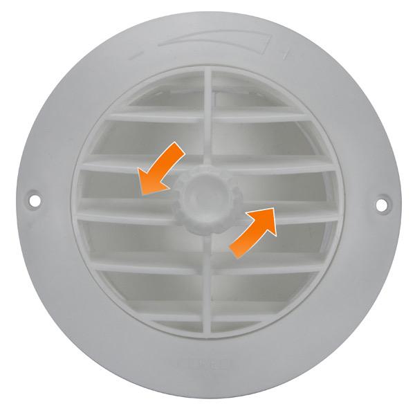 ABS Plastic White Round Air Vent