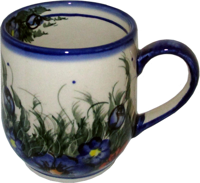 Boleslawiec Polish Pottery UNIKAT Ladies Mug 10 Oz "Wild Field"