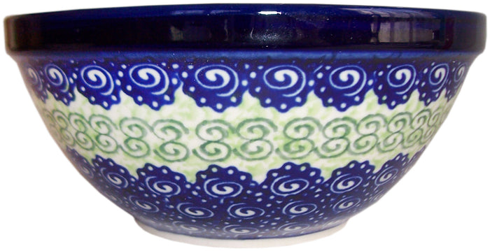 Boleslawiec Polish Pottery UNIKAT Pasta or Soup Serving Bowl "Alex"