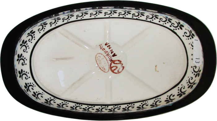 Boleslawiec Polish Pottery UNIKAT Small Oval Baking Dish "Martina"
