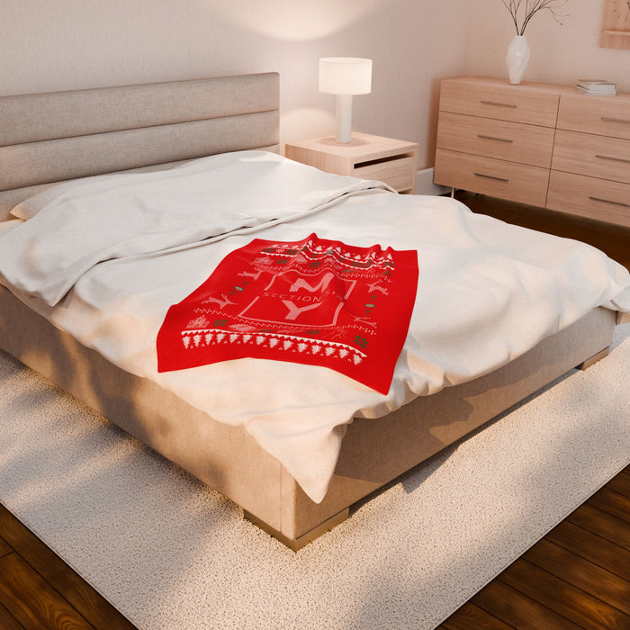 Christmas Velveteen Plush Blanket — MS Section 6 Youth
