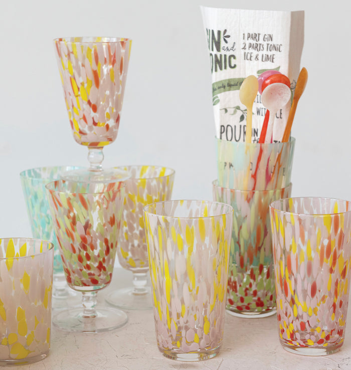 Confetti Drinking Glasses (3 Colors)
