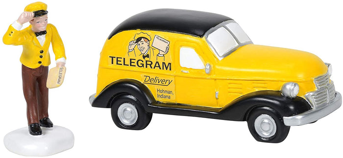 Dept 56 A Christmas Story Old Mans Telegram Delivered #6005577