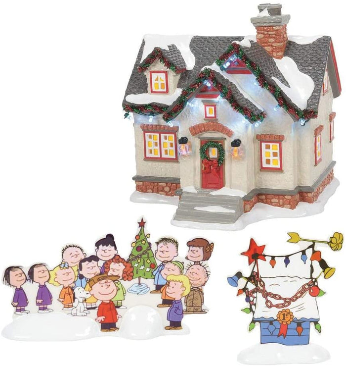 Dept 56 Snow Village The Peanuts House #6007629 Free Shipping