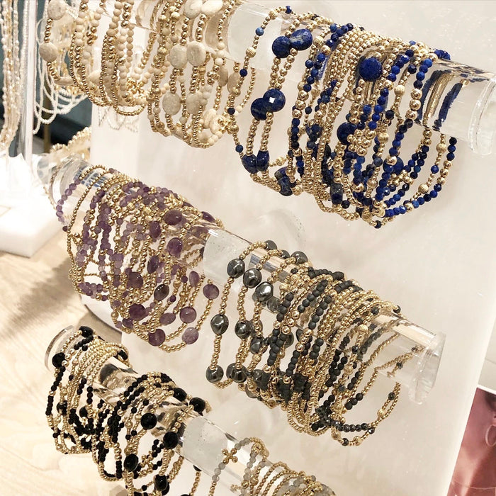 Enewton Admire Gold & Gemstone 3mm Bracelet (6 Styles)