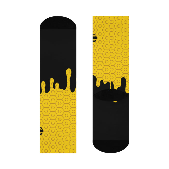 Honey Drip Socks Yellow Drip