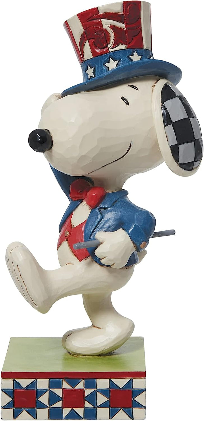 Jim Shore Peanuts Patriotic Snoopy Marching #6011949