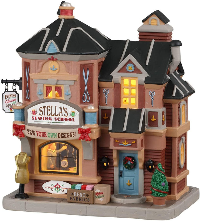 Lemax Stella's Sewing School #05633 Free Shipping