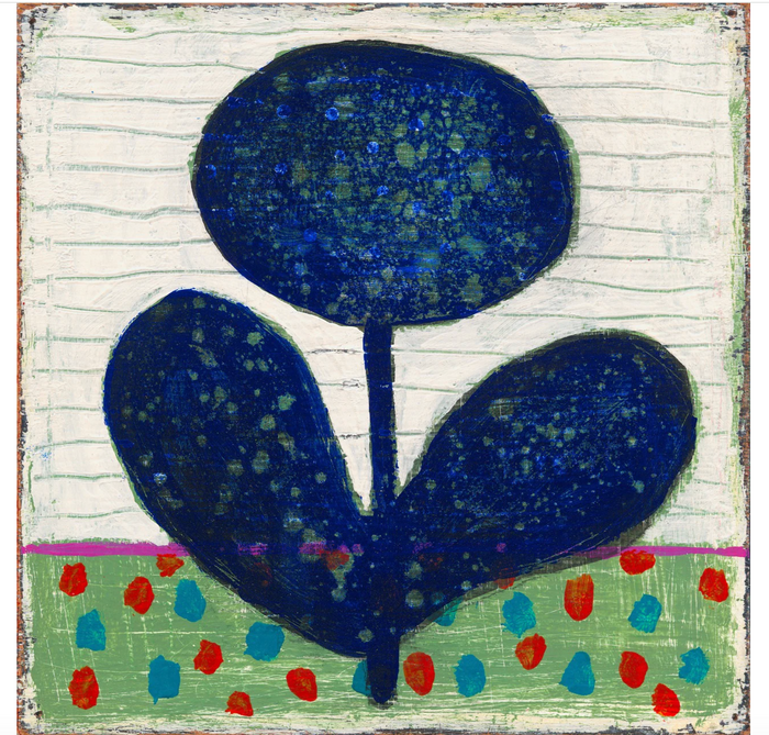Little Seed & Flower, Wooden Art Print, 12x12