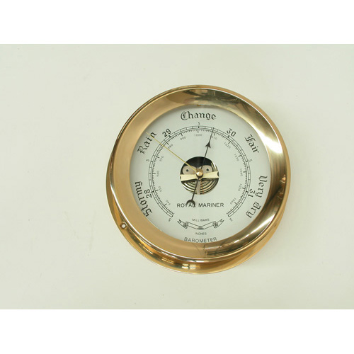 Marine Town Barometer - Brass