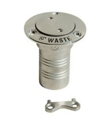 Marine Town Pop Up Deck Filler - Cast Stainless Steel - Waste