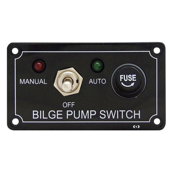 Relaxn 12V Bilge Pump Switch Panel - On/Off/Auto - 90(W) x 50(H)mm