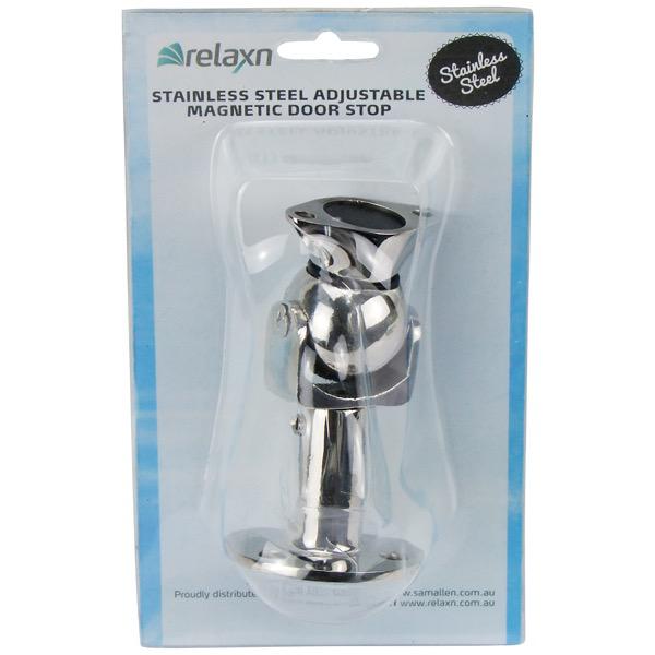 Relaxn Stainless Steel Adjustable Magnetic Door Stop - Bosuns Boat