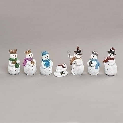 Roman 5.5"H 7 pc Snowman Nativity #134046 Free Shipping