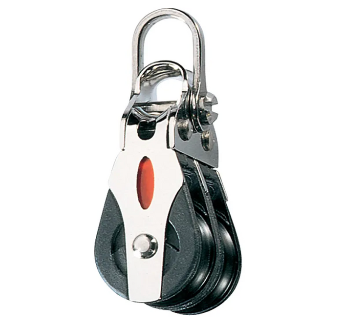 Ronstan Series 20 Ball Bearing Double Block with Shackle RF20202 - Bosuns Boat