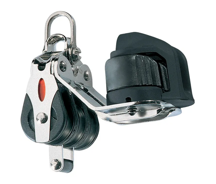 Ronstan Series 20 Ball Bearing Triple Block with Becket, Cleat and Shackle RF20332 - Bosuns Boat