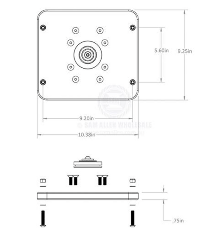 SEAVIEW STARLINK HIGH PERFORMANCE ANTENNA MODULAR TOP PLATE 970726 - Bosuns Boat