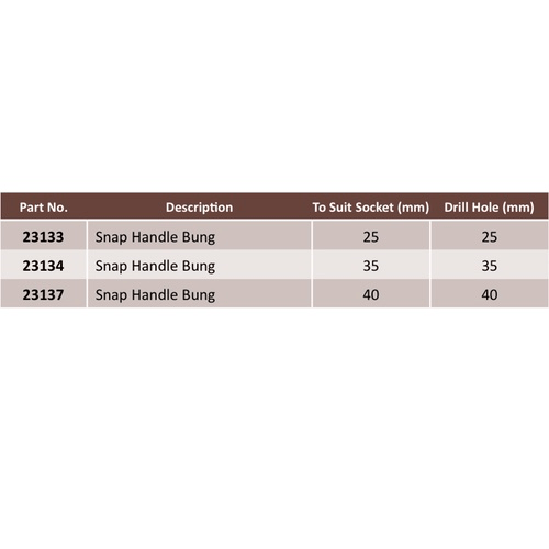 Snap Nylon Handle Bung