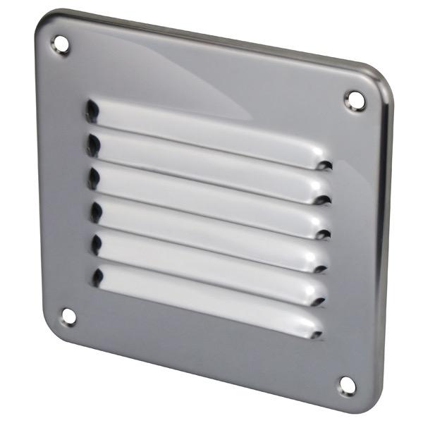 Stainless Steel Roll Edge 6 Rectangular Louvre Vent