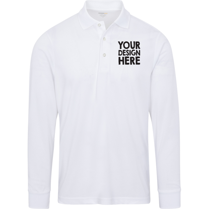 Store Name - Long Sleeve Polo / White / S