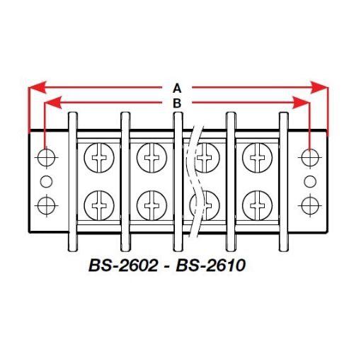 Terminal Block 4 Circuit 65A 600V - Bosuns Boat