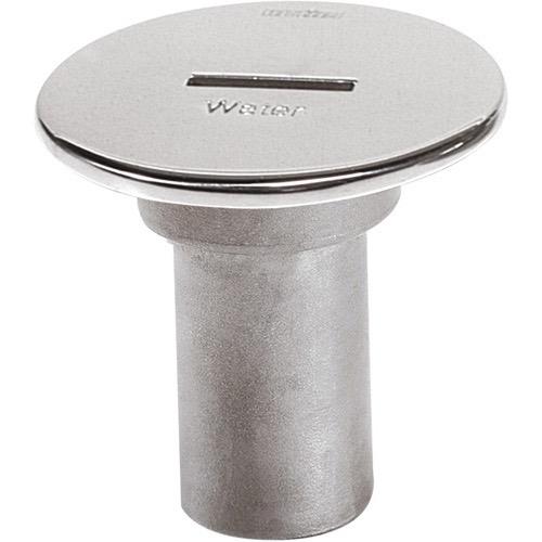 Vetus Deck Filler - Unleaded Gasoline - 38mm - Stainless Steel with Slotted Cap