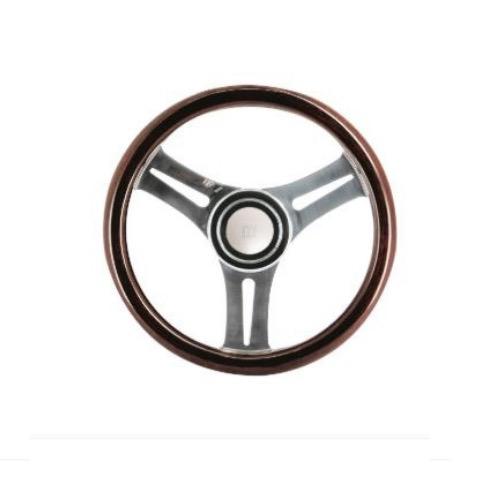 Steering wheel TECTONA - Wood - Dia: 350mm - Bosuns Boat