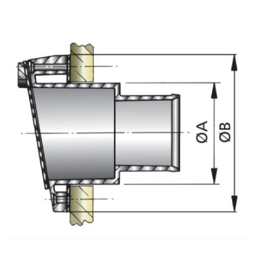 Synthetic Transom Exhaust Connection - Bosuns Boat