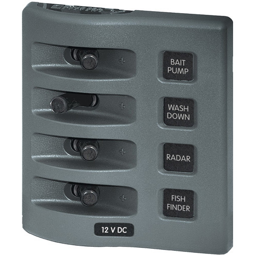 WeatherDeck 12V DC Waterproof Fuse Panel - 4 Positions