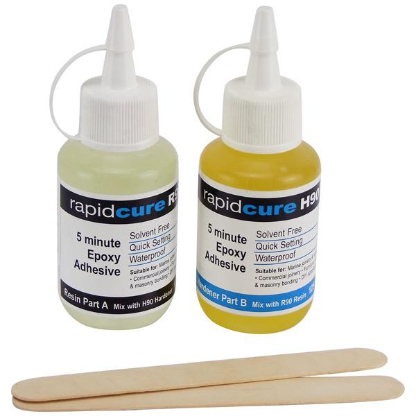 West System Rapid Cure R90 Pack (Resin Part A 125ml / Hardener Part B 125ml) - 250ml