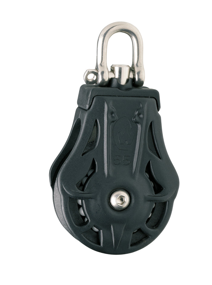 Wichard 75105 Ball bearing blocks / sheave 70 / single / with swivel head - bosunsboat