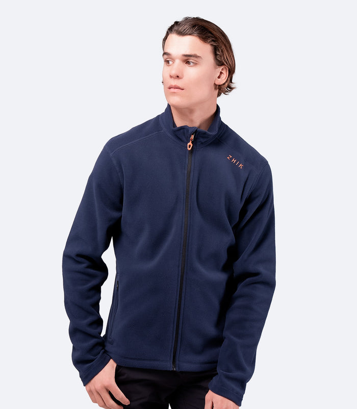 Zhik Mens Navy Full Zip Fleece Jacket