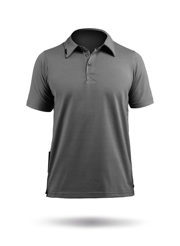 Zhik Mens Poly Cotton Polo-GY-XS - Bosuns Boat