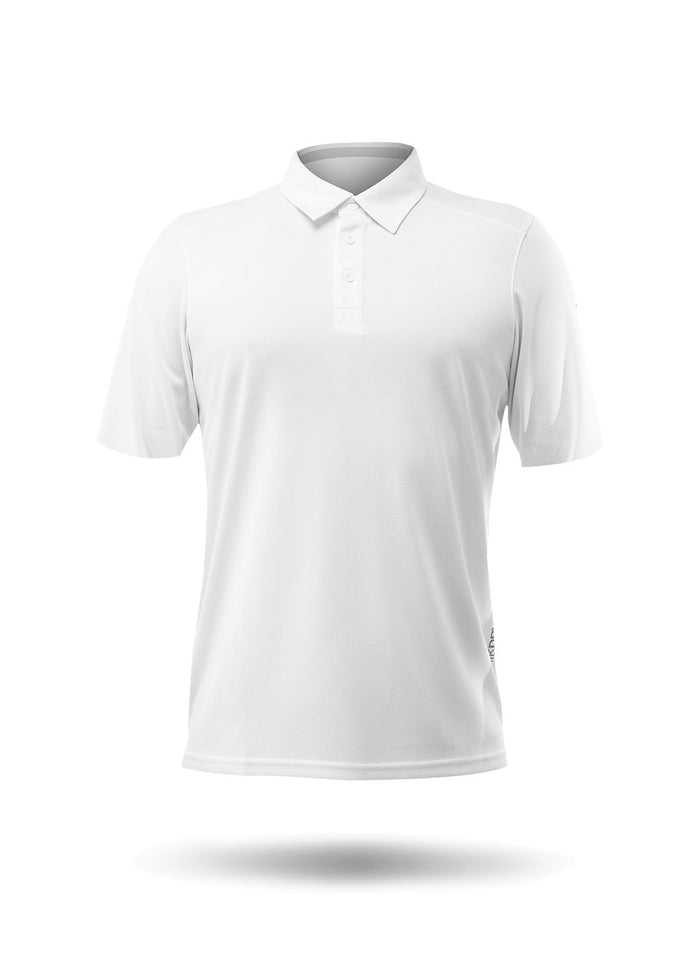 Zhik Mens Short Sleeve dry LT Polo-WHT-3XL