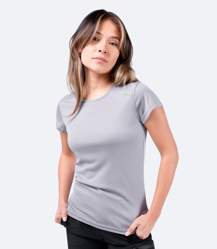Zhik Womens UVActive Short Sleeve Top - Grey