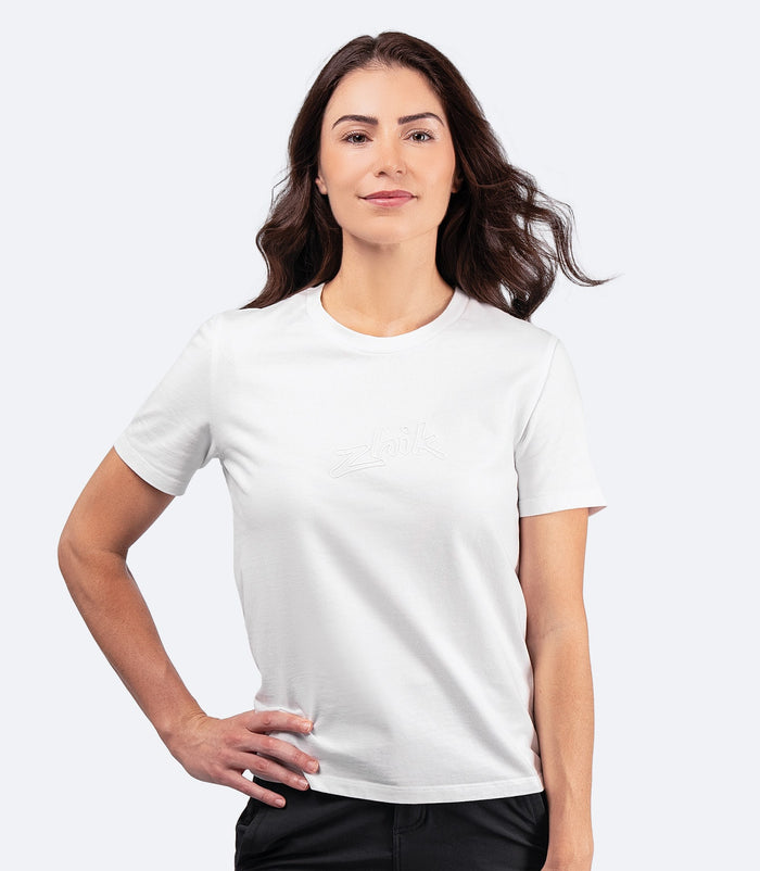 Zhik Womens Zhik Logo Cotton T-Shirt - White - Bosuns Boat