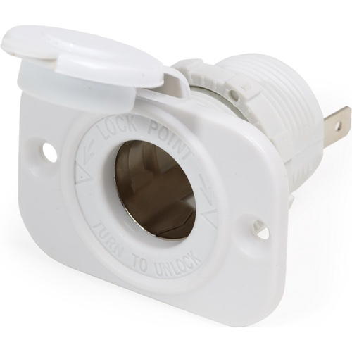 12 Volt Dash Socket White - Bosuns Boat