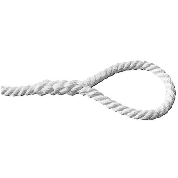 3 Strand Soft Eye Dock Line - Silver - Bosuns Boat