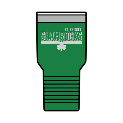 30oz Insulated Tumbler - St. Bridget SHAMROCKS