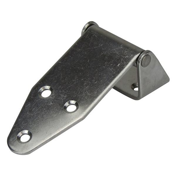 35mm Offset Strap Hinge Stainless Steel - 130mm(L) x 48mm(W) - 6 Holes - Bosuns Boat
