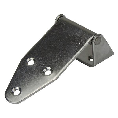 35mm Offset Strap Hinge Stainless Steel - 130mm(L) x 48mm(W) - 6 Holes - Bosuns Boat