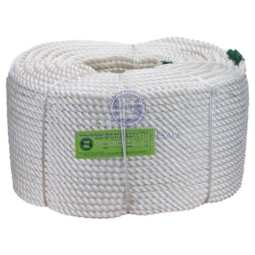 6MM X 250MTR 3STR POLYESTER WHIT
