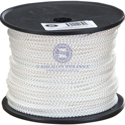 8 PLAIT POLYESTER 4MM  X 400M WHITE