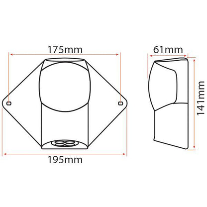 9-33V 3NM LED Masthead & Foredeck Lamp - White