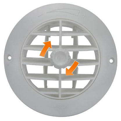 ABS Plastic White Round Air Vent