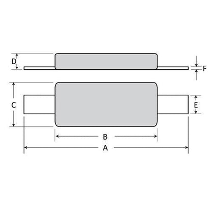 Aluminium Rectangle Block Anode w/ Steel Strap