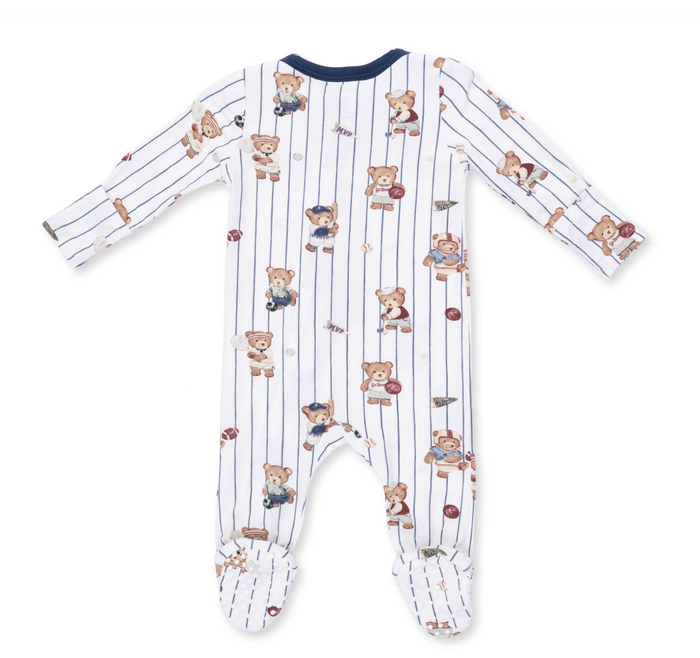 Angel Dear Mixed Sports Bears 2-Way Zipper Footie