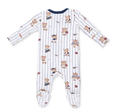 Angel Dear Mixed Sports Bears 2-Way Zipper Footie