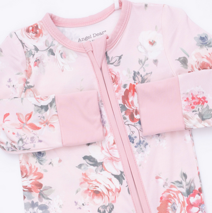 Angel Dear Painterly Rose Bouquet Romper