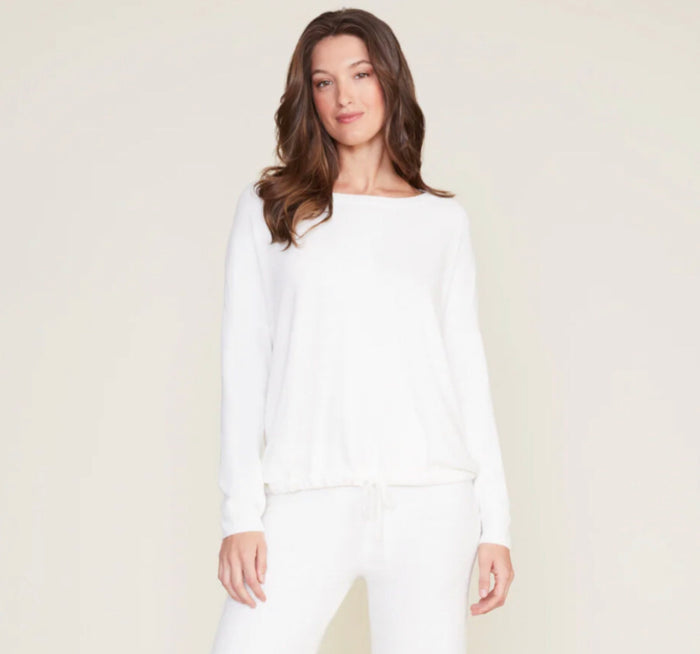 Barefoot Dreams CozyChic Ultra Lite Slouchy Pullover, Pearl